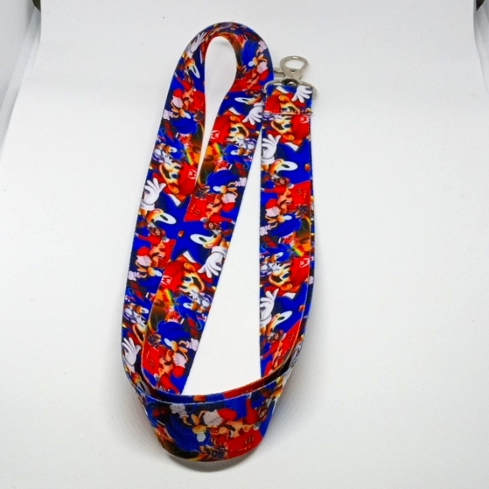 Mario/sonic lanyard